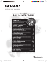 Sharp R-405KL User manual