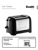 Dualit LITE 4SL TOASTER BLK Owner's manual