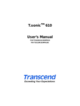 Transcend MP 610 Owner's manual