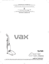 Vax Rapide Deluxe Pre-Treatment Owner's manual