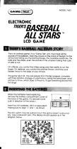 Hasbro Tiger's Baseball All Stars LCD Game Operating instructions