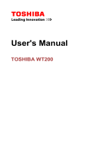 Toshiba WT200 (PDW03C-00M002) User manual