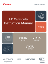Canon Vixia HF-R700 Operating instructions