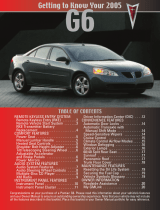 Pontiac G6 2005 User guide