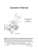 MTD Yard Machines 614E Owner's manual