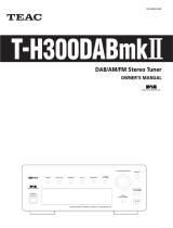 TEAC T-H300DABmkII Owner's manual