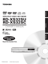 Toshiba RD-XS32SU User manual