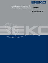Beko UFF584APW UC FROST FREE FREEZER WHT Owner's manual