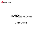KYOCERA HYDRO User guide