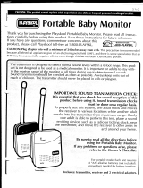Hasbro Portable Baby Monitor 5703 Operating instructions
