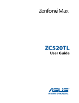 Asus ZenFone 3 Max - ZC520TL Owner's manual