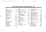 Buick 2013 Verano Owner's manual