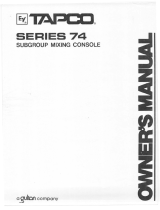 Tapco 74 series User manual