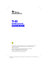 Texas Instruments TI-83 User manual