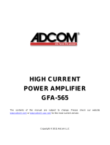 Adcom GFA-565se User manual