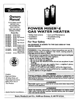 Kenmore POWER MISER 6 153.336751 Owner's manual