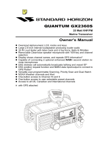 Standard Horizon GX2360S Owner's manual