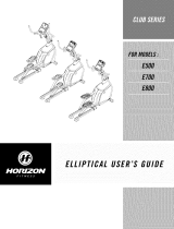 Horizon Fitness E700 User manual