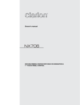 Clarion NX706 User manual