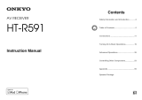 ONKYO HT-R591 Owner's manual