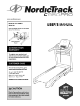 NordicTrack C 950 Pro Treadmill User manual