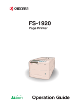 KYOCERA DISCOVER FS-3830N Owner's manual