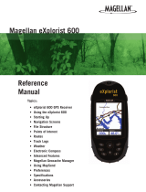 Magellan eXplorist 600 Owner's manual