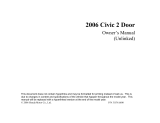 Honda Civic GX Owner's manual