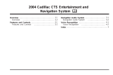 Cadillac CTS 2004 User manual