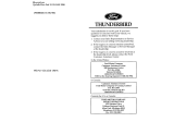 Ford Thunderbird Owner's manual
