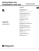 Whirlpool Aqualtis AQ113D 697E User guide