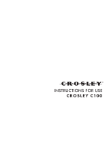 Crosley C100 User manual