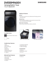 Samsung DVE55M9600W Installation guide
