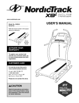 NordicTrack Incln Train X11i Intera Treadmill User manual