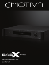 Emotiva BasX PT-100 User manual