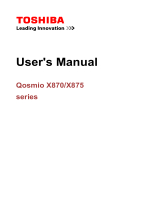 Toshiba X870 (PSPLZC-010007) User manual