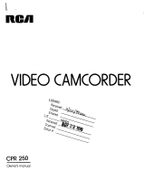 RCA CPR250 Owner's manual