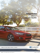 Subaru 2017 Impreza Quick start guide