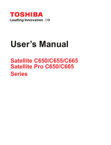 Toshiba C650 (PSC2EC-00M001) User manual