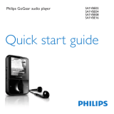 Philips SA1VBE04KW/17 Quick start guide