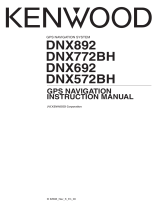 Kenwood DNX 572 BH GPS Navigation System User manual