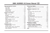Hummer 2008 H3 Owner's manual