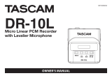 Tascam DR-10L Digital Audio Recorder Owner's manual