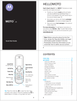 Motorola U9 Quick start guide