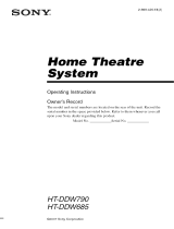Sony HT-DDW790 Owner's manual