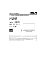 RCA L32HD35D - 32" 720P LCD/DVD Combo Owner's manual