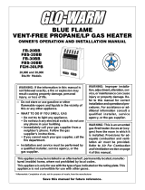Glo-warm FGH-30LPB User manual
