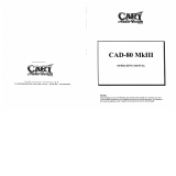 Cary Audio Design CAD-80 MkIII Owner's manual