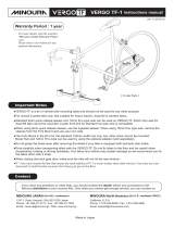 MINOURA VERGO-TF1 (For 1 bike) Instructions Manual