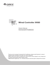 GREE Ducted XK60 Wired Controller User manual